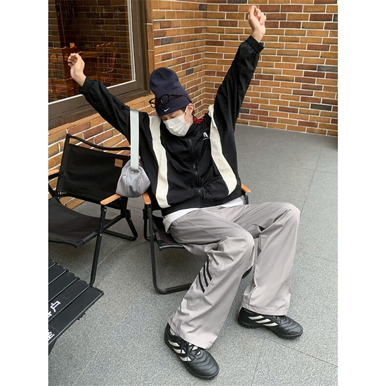 B221美式ins街头hiphop休闲情侣宽松运动裤子LK23117-P60控78,男装休闲裤,电商B221