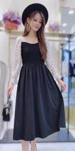 2021秋连衣裙，女装连衣裙，流行街