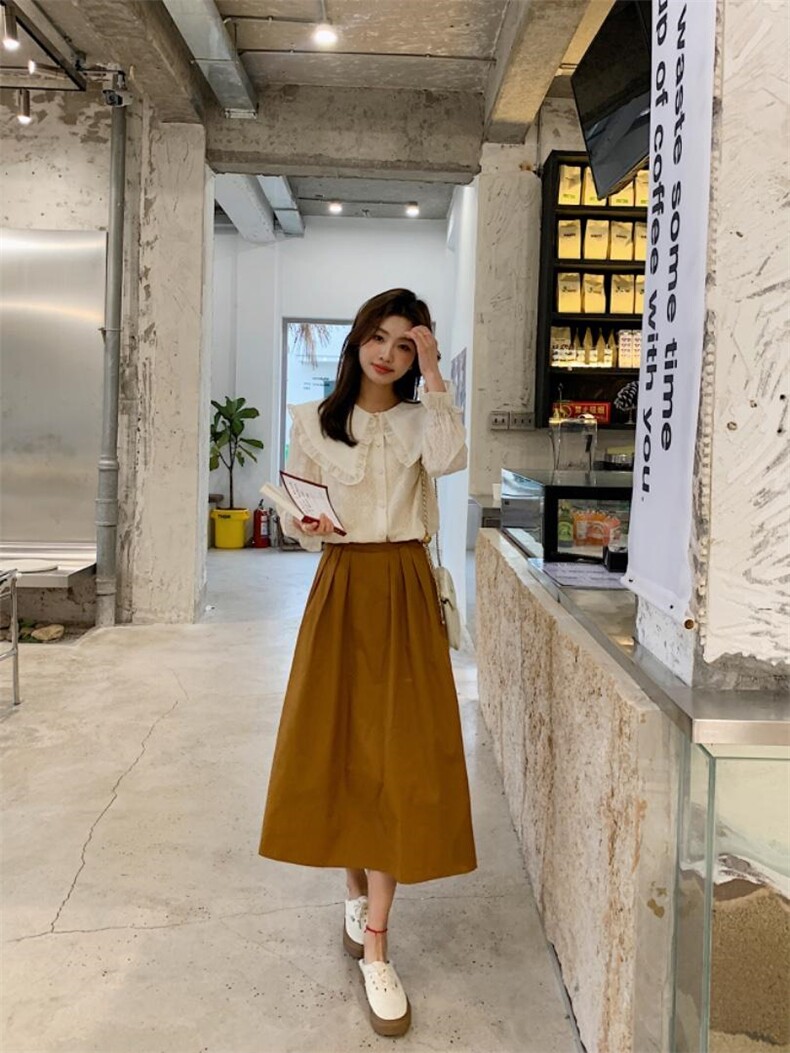 【现货】春款蕾丝娃娃领小衫，其它，NIY