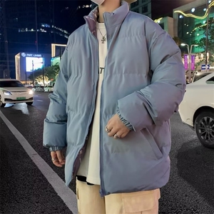 两面穿棉衣男冬季加厚棉服美式小众高级感潮牌痞帅青少年外套ZM04图片