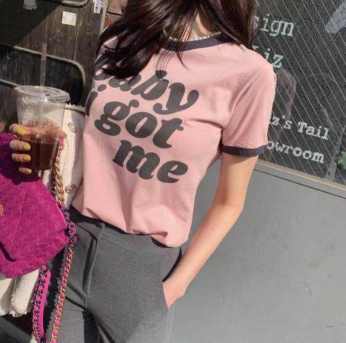 【现货】夏季新款韩版短袖修身显瘦三个色，女装，Yibee