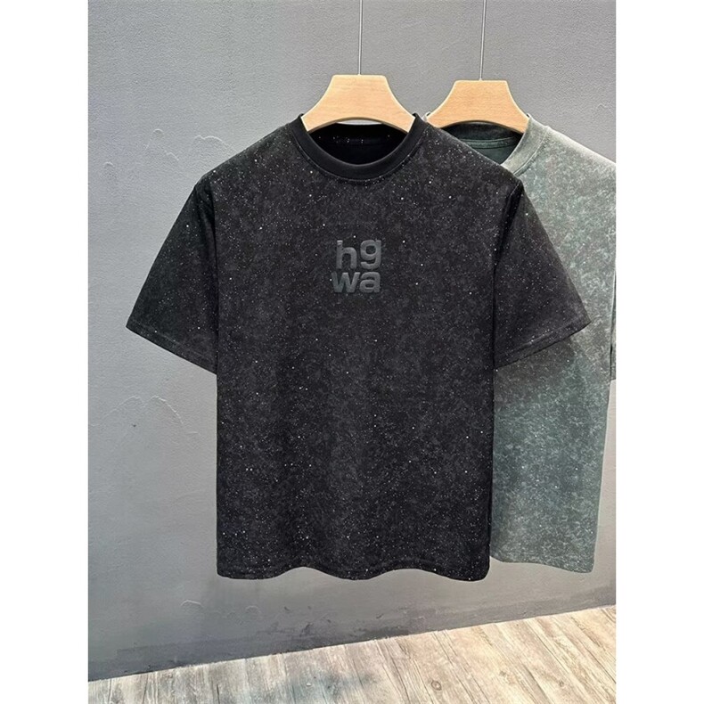 夏季新款水洗棉大板男高质量工艺短袖t恤圆领韩版休闲百搭上衣男,男装T恤,星座1013