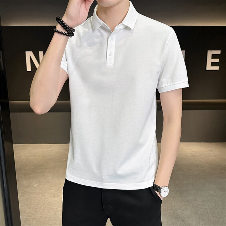 夏季新款短袖型男纯色POLO衫T恤休闲百搭半袖上衣PL88-P33,男装Polo衫,星座310B-3
