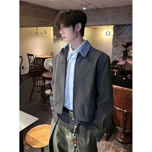 文艺慵懒潮流原宿可拆卸双领夹克休闲外套简约新款时尚气质 JA911图片