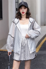 2024夏季网红炸街套装女防晒外套+高腰短裤辣妹休闲/淑女，女装套装/套裙，韩蜜菓