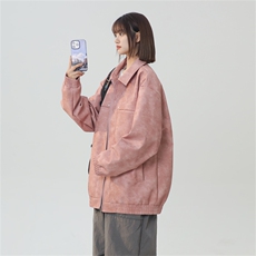 中性风PU皮工装翻领夹克2025秋季痞帅潮流外套XZ301b-2-JK2591P75，男装夹克，星座301B-2（原A443-1）