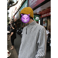 高品质春装新款老钱风美式高街鱼骨纹斜拉链解构高领卫衣长袖t恤，男装T恤，电商A486-1