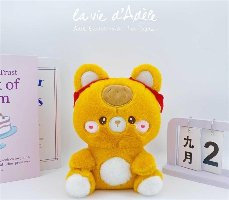 （特惠）年年有鱼熊zy生日礼物抓机婚庆礼品抛洒特惠，宁静玩具