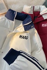 ！2025秋冬新款撞色织带棉衣加厚保暖棉服MY209特P80图片