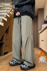 美式三防冲锋裤子男秋冬季2024新款加绒加厚大码宽松直筒休闲长裤，男装休闲裤，电商A022