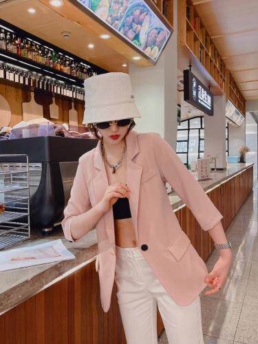 现货夏季新款修身显瘦防晒西服，女装，韩衫衣社