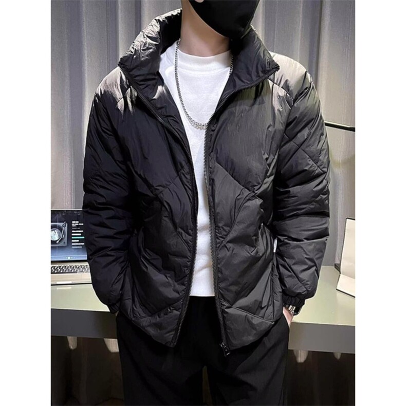 百搭原宿保暖棉服防风夹棉短款面包服连帽休闲棉衣棉袄日系时尚,男装棉衣,星座1013-1