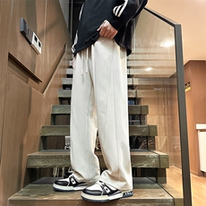 KP763P40港风针织斜纹休闲裤宽松运动裤拖地裤男，男装休闲裤，星座1204-3