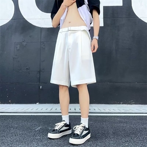 男士西装短裤夏季商务中裤5分裤子男款高级感休闲五分短 D1071图片