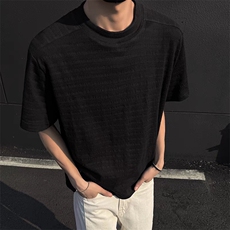 原版现货5000夏季静奢肌理混纺提花短袖T恤男女310A-4-tk3-特批16，男装T恤，星座310A-4