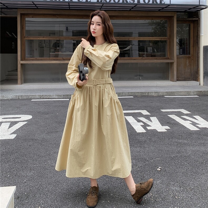 法式茶歇超好看甜美连衣裙女2025春秋季新款温柔风减龄显瘦长裙子,女装连衣裙,2C327