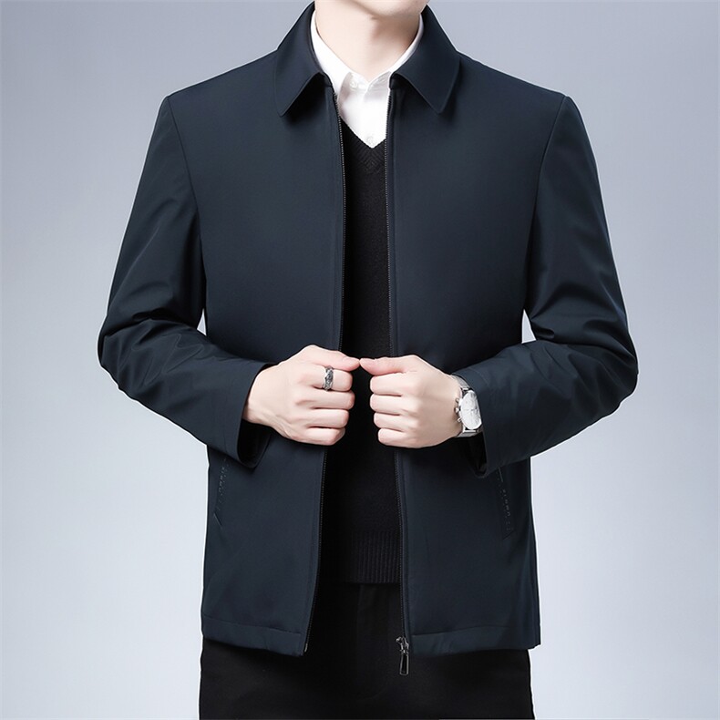 DW-f05冬季男士羽绒服可拆卸内胆外套男装翻领修身白鸭绒P248,男装羽绒服,电商B360