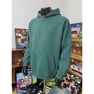 得物抖音高品质二开26春装重磅做旧炒雪花纯色连帽水洗卫衣CM16,黑色棉袄棒球服搭配图片