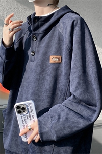 WY10199-特P45 春装新款2026长袖连帽男装老钱风卫衣上衣外套图片