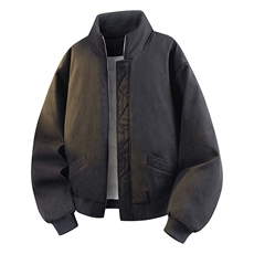 90%绒夹克式羽绒服男立领休闲加厚白鸭绒外套YR007-P205，男装夹克，星座210-1