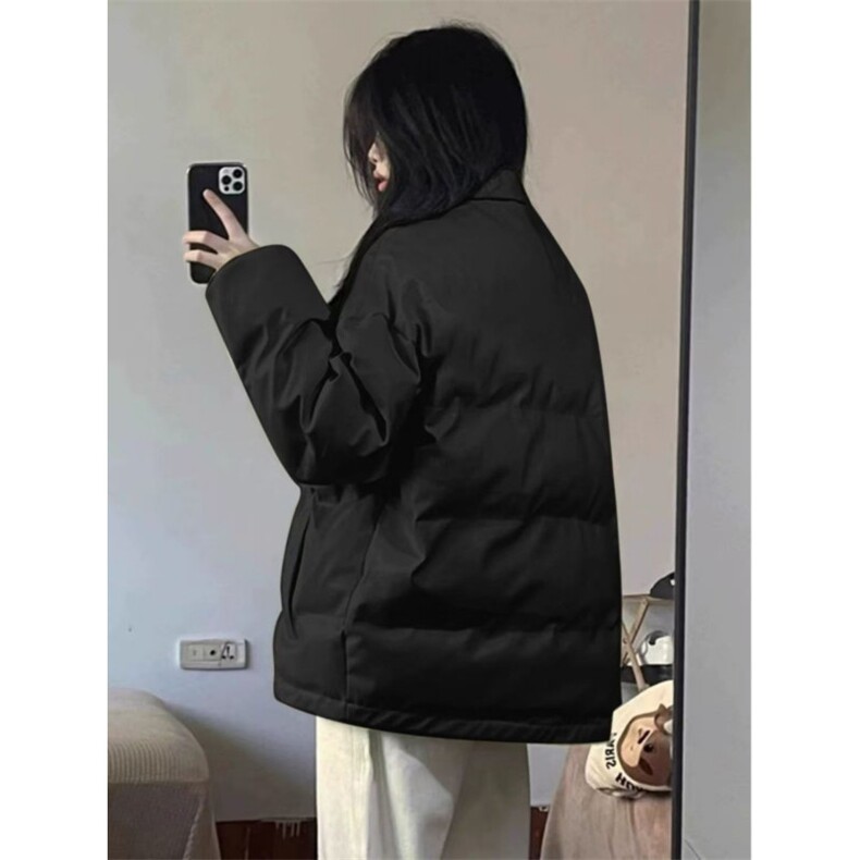 1506-1/MM211/P59冬季羽绒棉服可爱小熊韩系棉衣宽松加厚男女同款图片