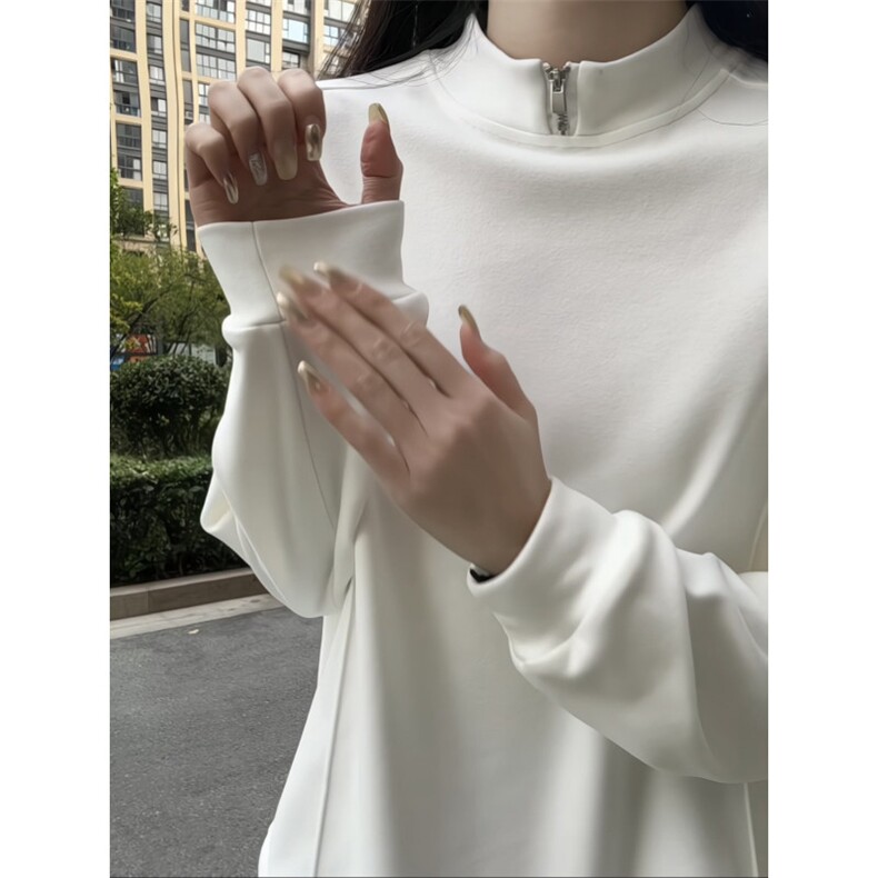 冬季保暖设计感拉链内搭双面德绒打底衫男女潮XZ811A-DR06-特P28,男装T恤,星座811A