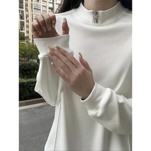 冬季保暖设计感拉链内搭双面德绒打底衫男女潮XZ811A-DR06-特P28图片
