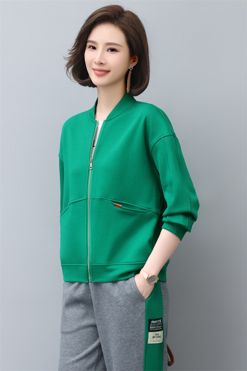 时尚休闲开衫棒球卫衣女宽松显瘦百搭外套春季新款韩版学生上衣,女装卫衣/绒衫,依恋蒂丝
