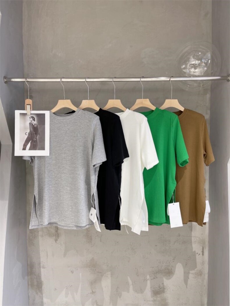 现货夏季新款T恤5??色，女装T恤，FU