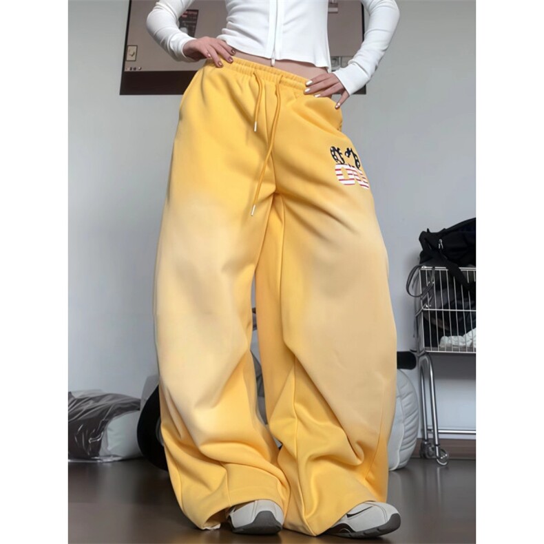 直筒裤男秋季新款垂感运动裤青少年宽松小众设计感2025男装裤子,女装休闲裤,星座506A