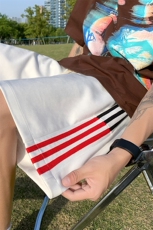 XZ514-2-1521-P43夏季篮球跑步运动裤男麂皮绒学生杠条休闲五分裤，男装休闲裤，星座514-2(原B239)