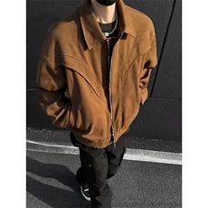 【有货】DJKF302-P78美式高街呢料廓形外套男款春秋季潮牌工装，男装夹克，星座603-2