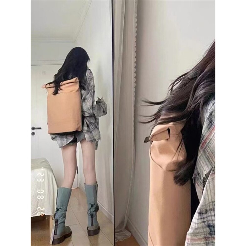 格子衬衫女款春秋设计感高级中长款遮女士衬衣2025新款外套潮,男装衬衫,星座506A