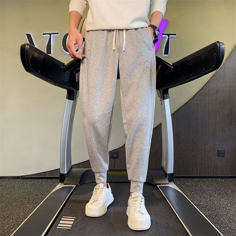 束脚卫裤男运动裤九分长裤2025夏季薄哈伦裤子新款男士潮牌休闲裤，男装休闲裤，星座506A