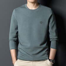 2023冬季新款男长袖休闲上衣中年男装圆领厚款卫衣YYK56-P120,男装卫衣,电商B212（原钱塘6029）