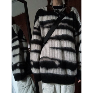 【有货】MY3010CC-特P46 条纹毛衣男慵懒风情侣针织衫外套图片