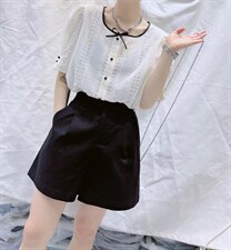 蝴蝶结小衫好看，其它，麦缇诺