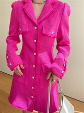 〔现货〕小香风泡泡袖外套连衣裙，女装连衣裙，LION&CAT(2F)