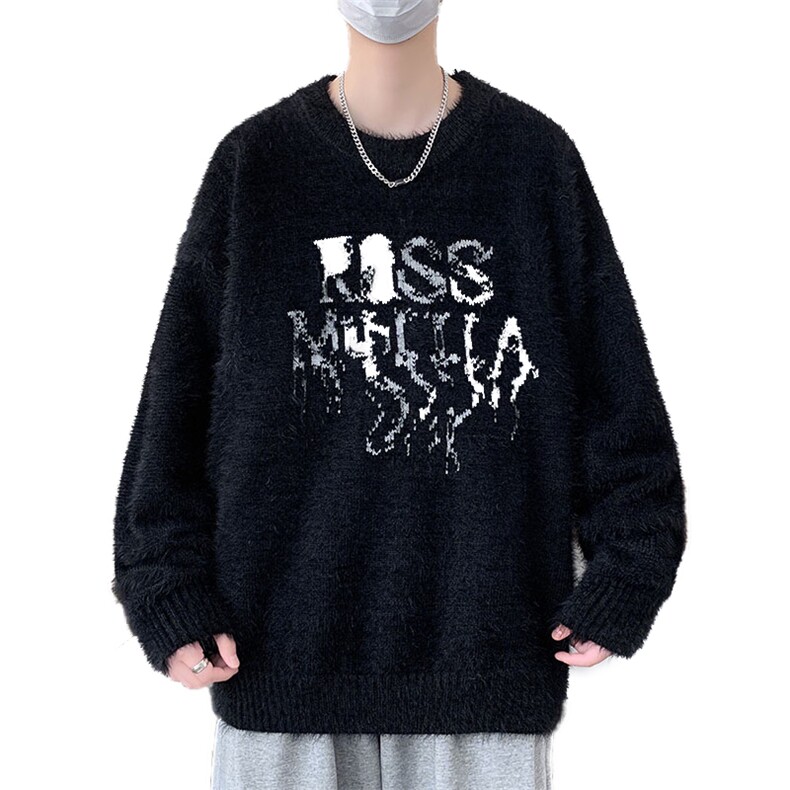 【新品】2025秋冬男士仿貂绒时尚休闲百搭针织毛衣潮流-M069-P55,男装针织衫/毛衣,星座1105-1