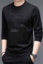 2023新款卫衣男士加绒上衣针织衫长袖T恤P59，男装针织衫/毛衣，电商D223-1