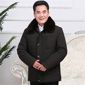 大款长年有货！8803中老年棉袄男爸爸棉衣加绒加厚棉袄父亲外套图片