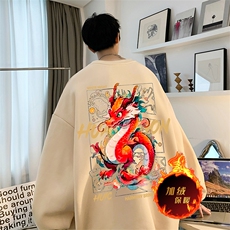 新年龙年卫衣冬季加绒加厚男女卫衣DY5579常规特P28加绒特33，男装卫衣，电商A486