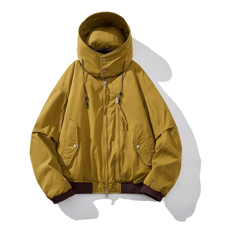 男士短款连帽羽绒服D213-25630-P470，男装羽绒服，电商D213