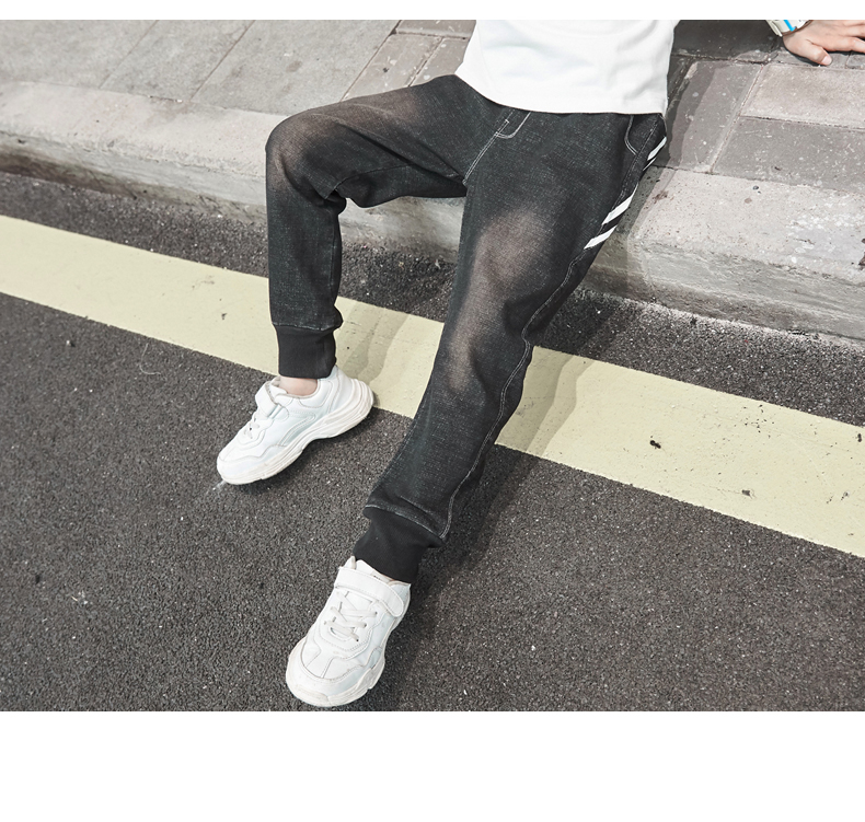 儿童装休闲牛仔裤春秋新款10-12岁小男孩