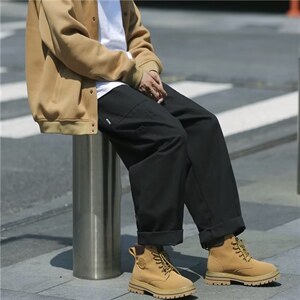 秋季日系复古cityboy工装裤男高街ins潮流阔腿灯笼裤 K4537-P30图片