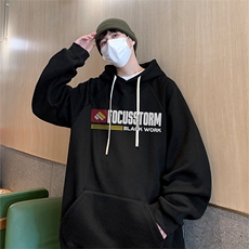 港风华棉得物抖音直播高品质宽松男休闲连帽卫衣W5222P40，男装卫衣，电商C408-1(原B339-1)