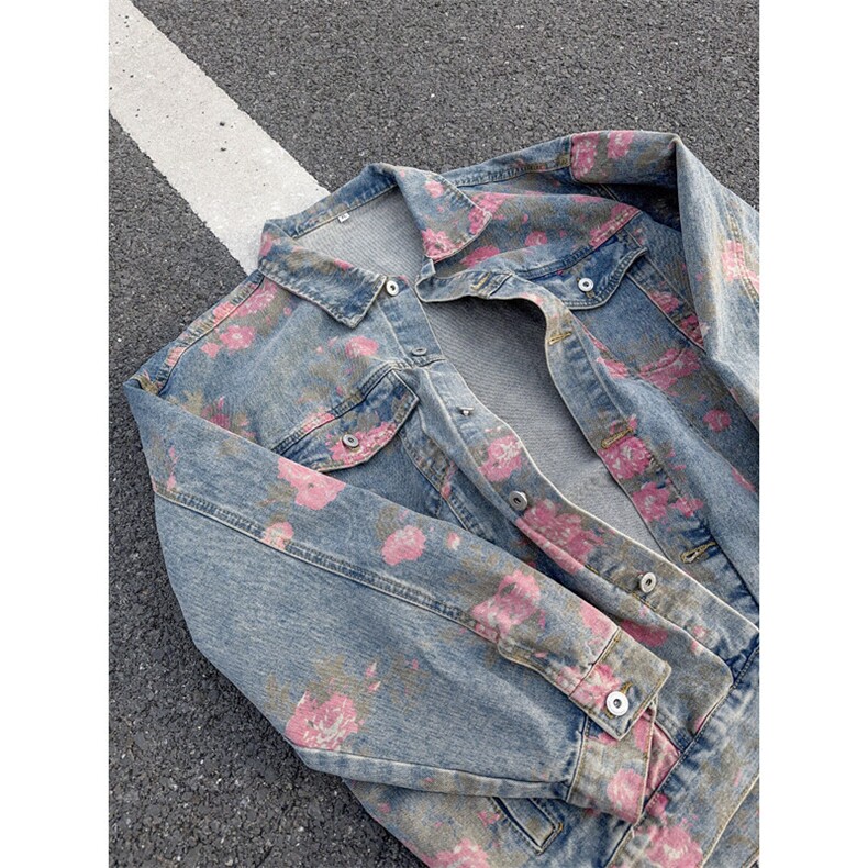 B221美式高街暗黑小众重工艺印花牛仔外套SY2537-特P70控118,男装工装外套,电商B221