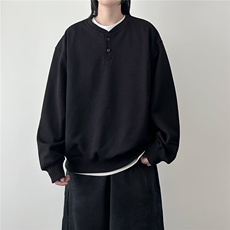 美式重磅圆领卫衣男2026春秋新款高级感宽松百搭潮牌情侣套头卫衣，男装卫衣，星座715-4