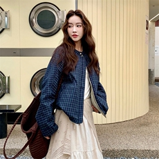 2C237-6757-P185正反两穿中性休闲风外套夹克K298，女装短外套，2C237