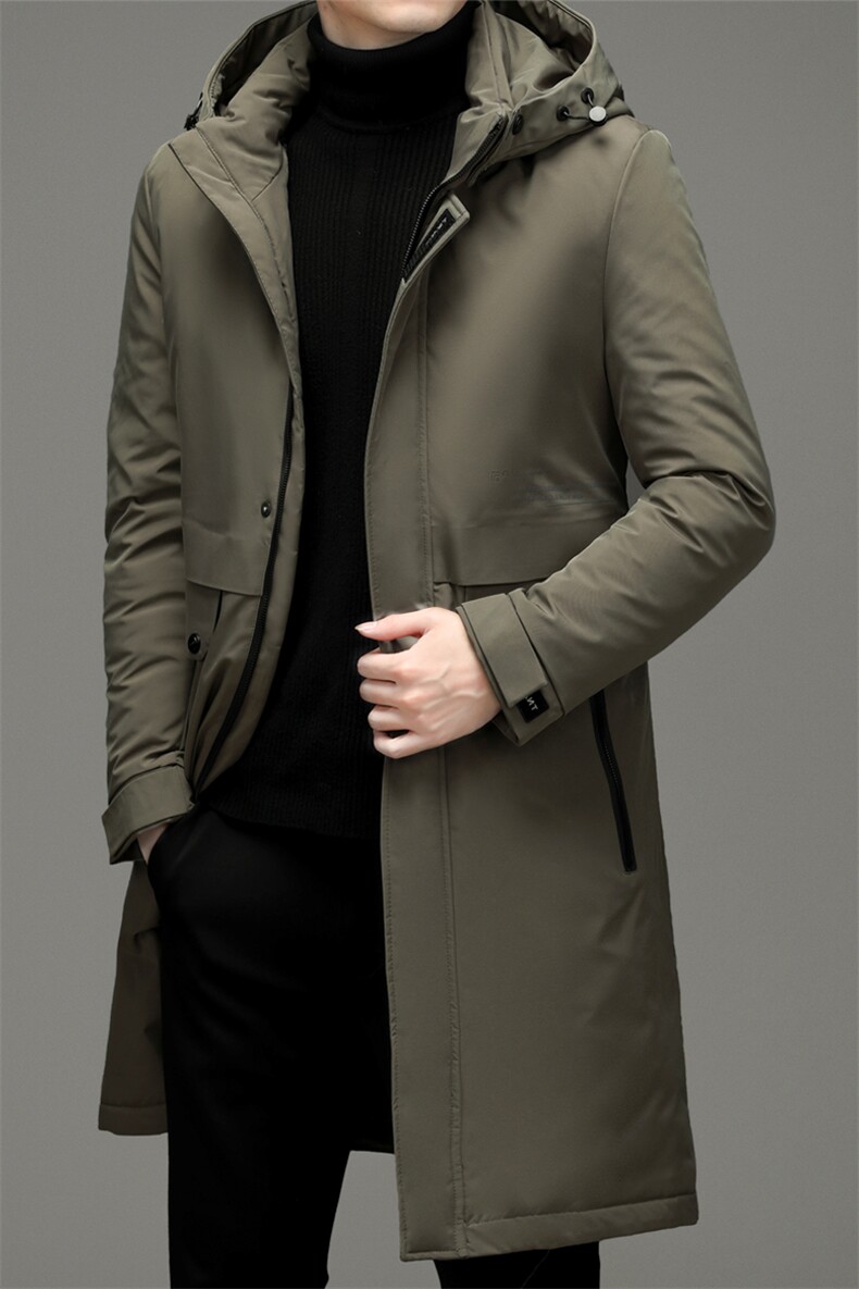 男士新款棉衣冬季厚长款连帽棉服时尚休闲立领外套ZELD9715-P170,男装棉衣,电商B212（原钱塘6029）